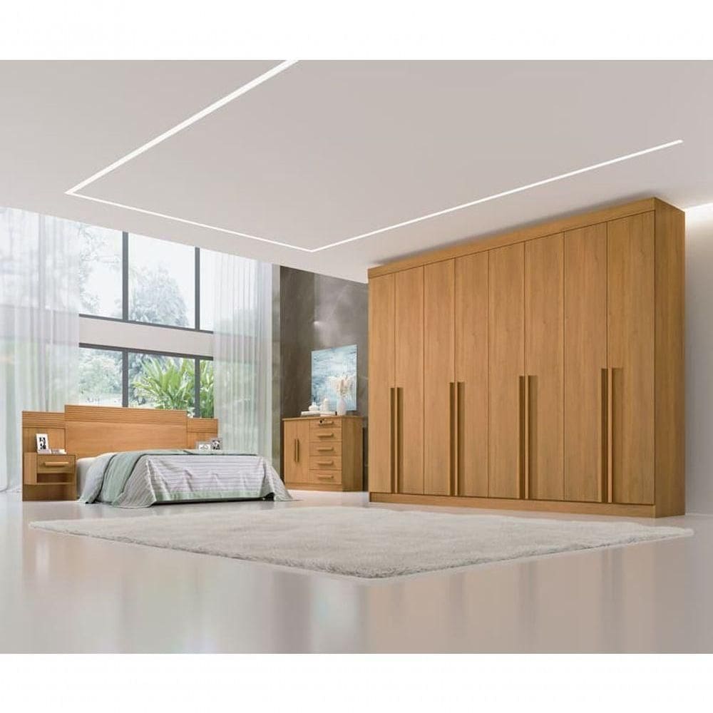 Guarda Roupa 100% Mdf 8 Portas 8 Gavetas Daymont D Doro