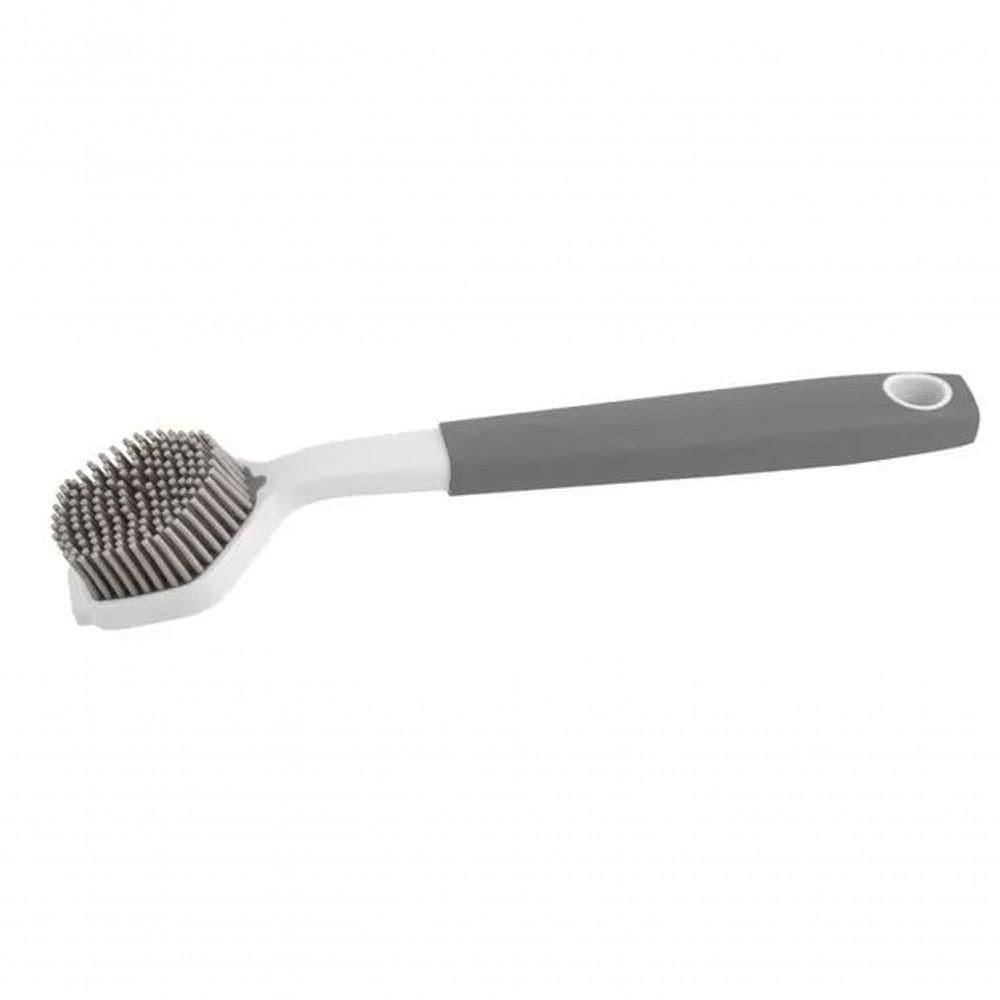 Escova Multiuso Com Cabo Em Silicone Grey 27 Cm - Mimo Style - Sn20397