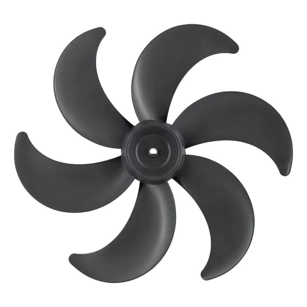 Hélice Para Ventilador Diâmetro 30cm Britânia Philco 6 Pás Eixo Meia Lua Centro Rebaixado Cinza Escuro