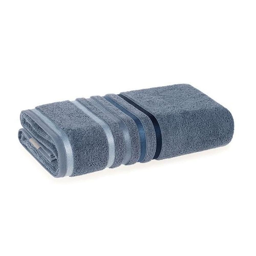 Toalha Banhão Lumina Fio Penteado Max Karsten Sereno/azul