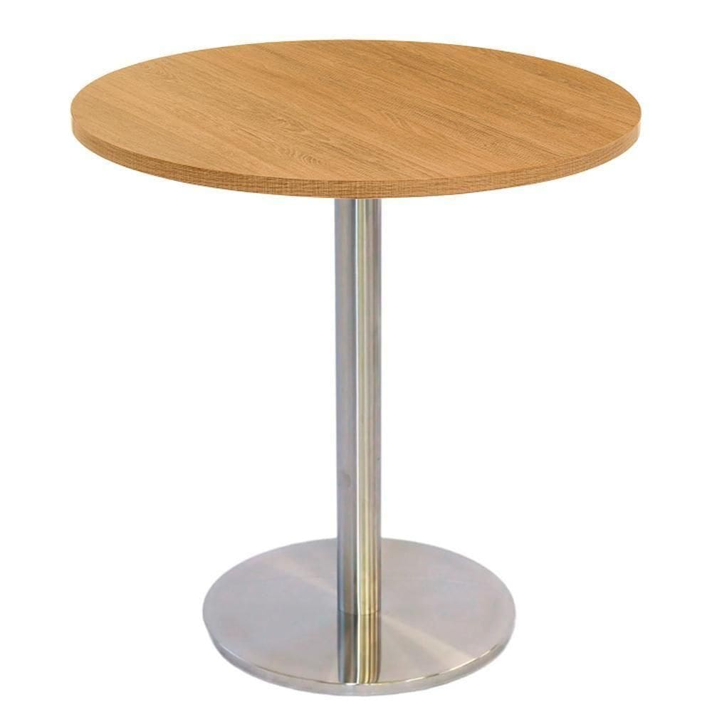 Mesa Bistrô Beta 112,50 Cm (alt) Disco Redondo Tampo Mdp Redondo 60 Cm (larg) X 2,50 Cm (alt) Samba