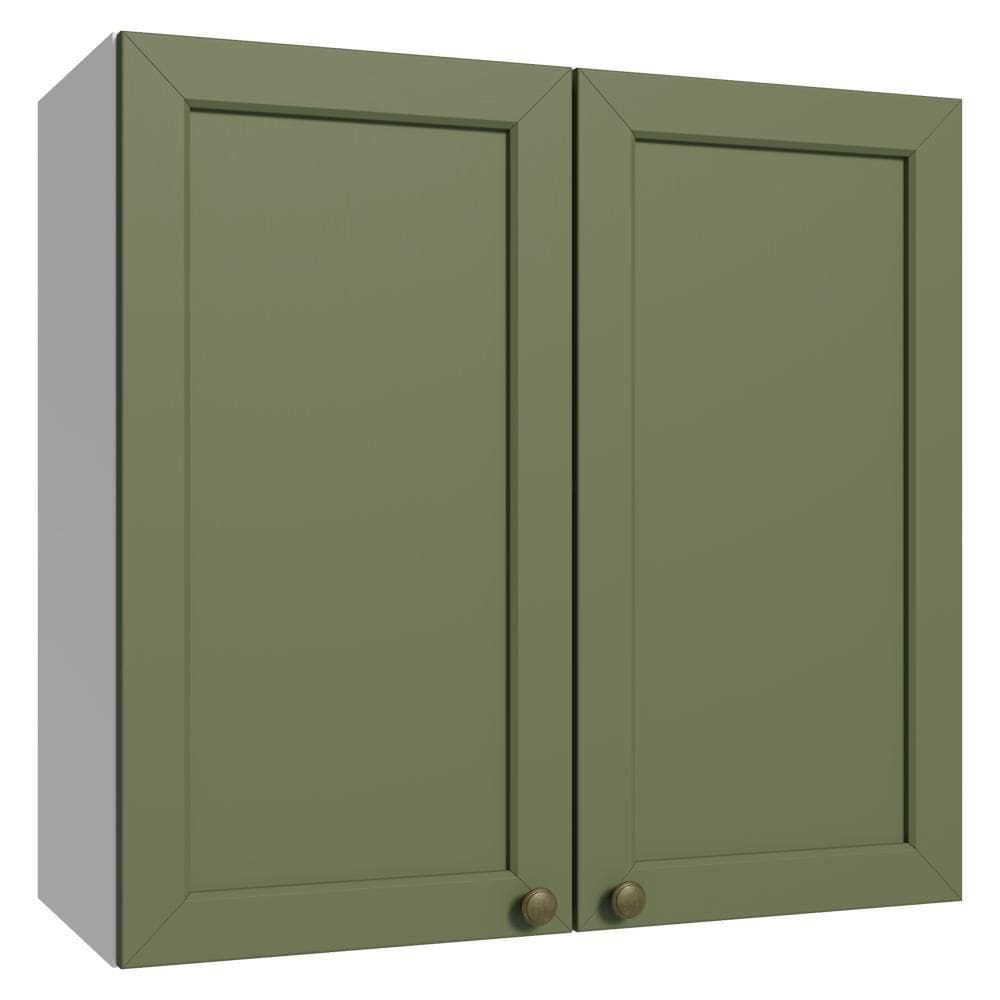 Armário Aéreo 70 Cm 2 Portas Branco/verde Vik Madesa Branco/verde