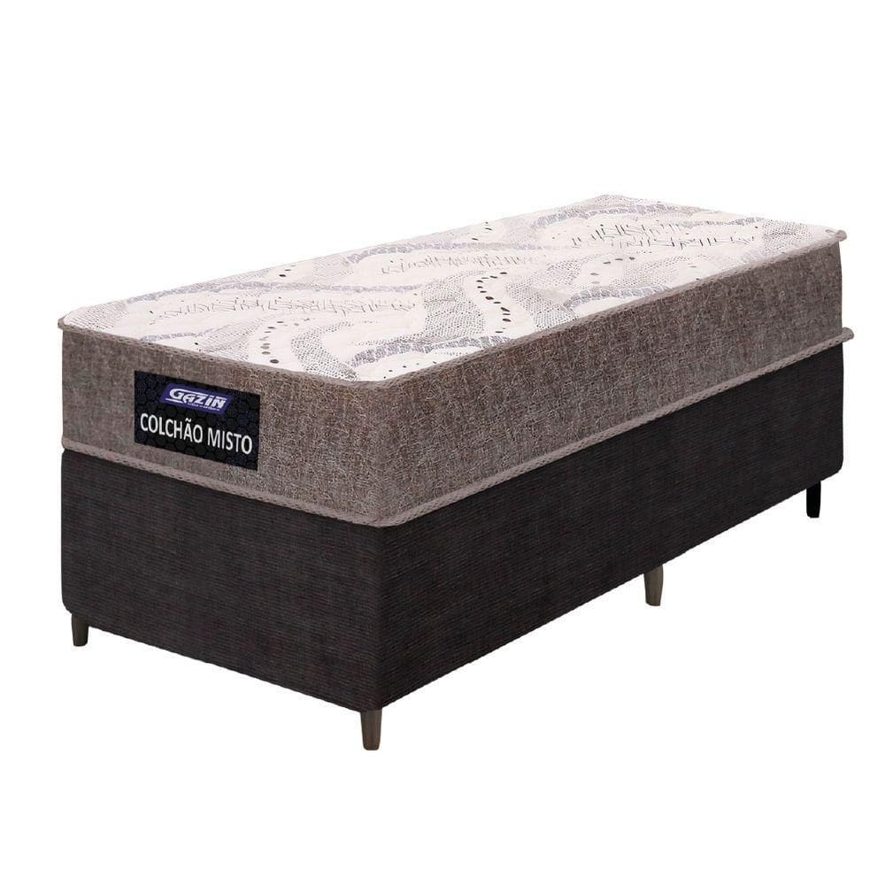 Cama Box Solteiro Gazin Colchão Espuma Camboriu Até 120 Kg