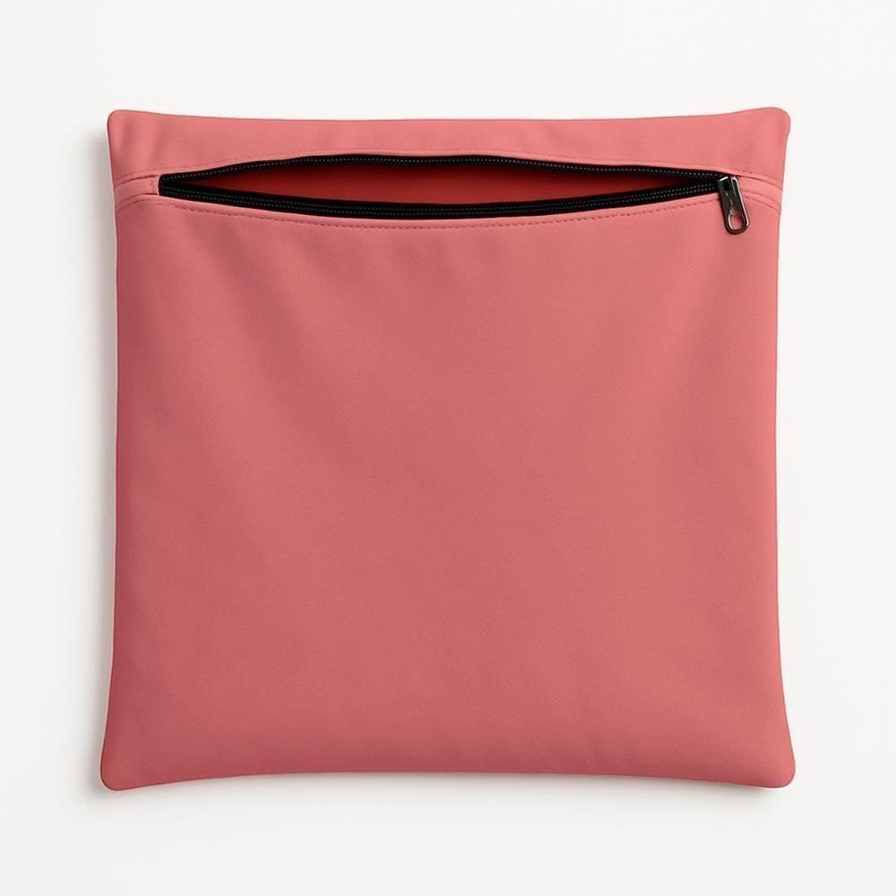 Capa De Almofada 42cm Decorativa Suede Para Sofá E Cadeira Rosa