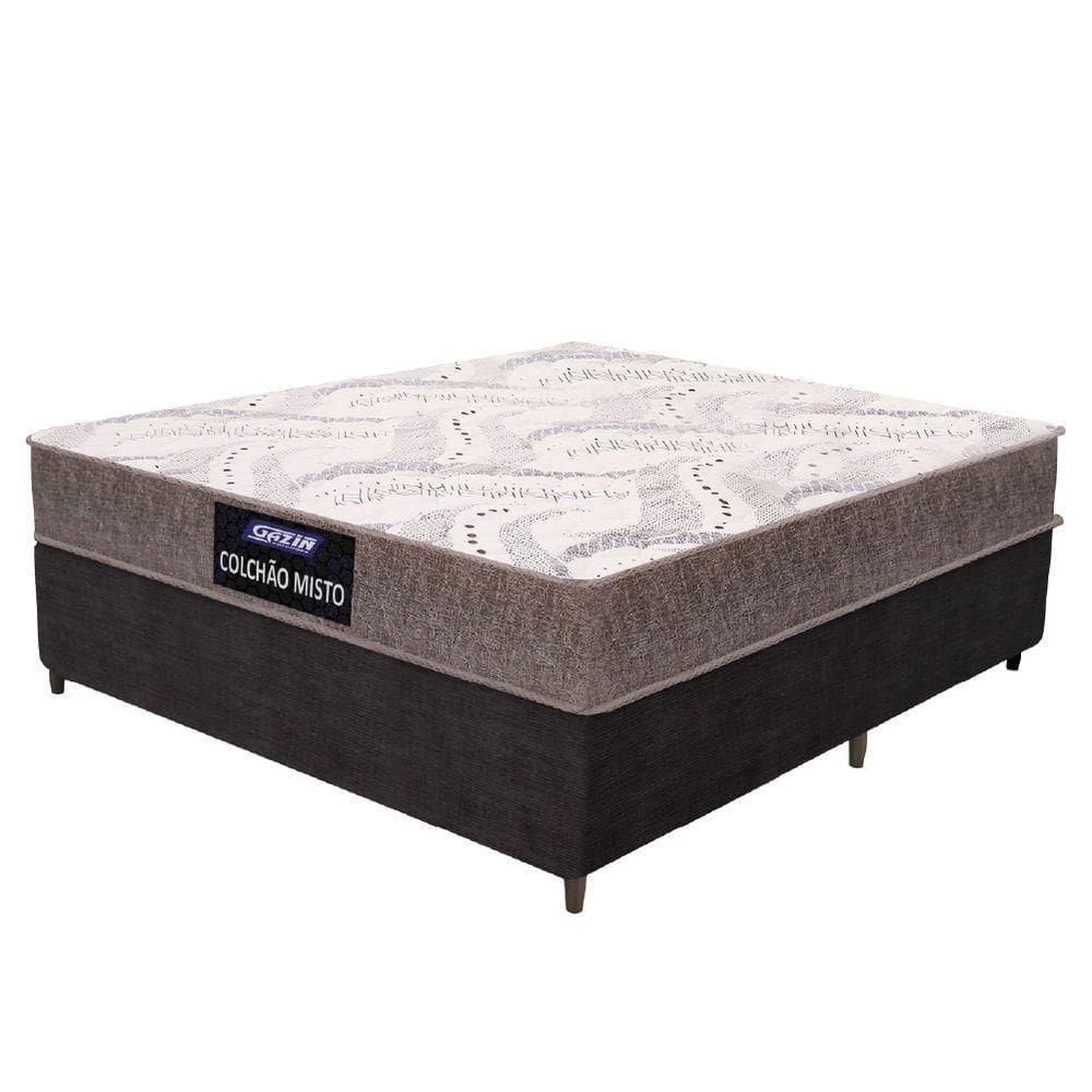 Cama Box Casal Gazin Colchão Com Espuma Camboriu Até 120 Kg