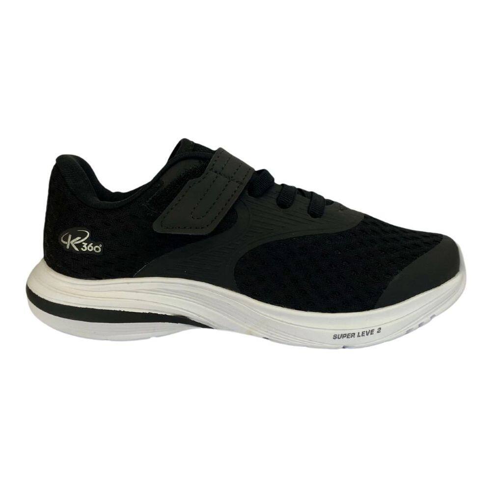 Tênis Kidy K360 Infantil Preto super leve anatômico