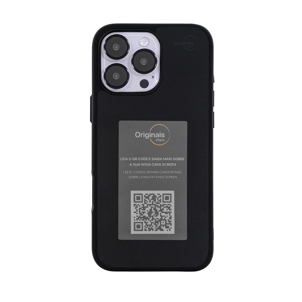 Capa iPhone 16 Pro Max Originais iPlace, Screen Preta