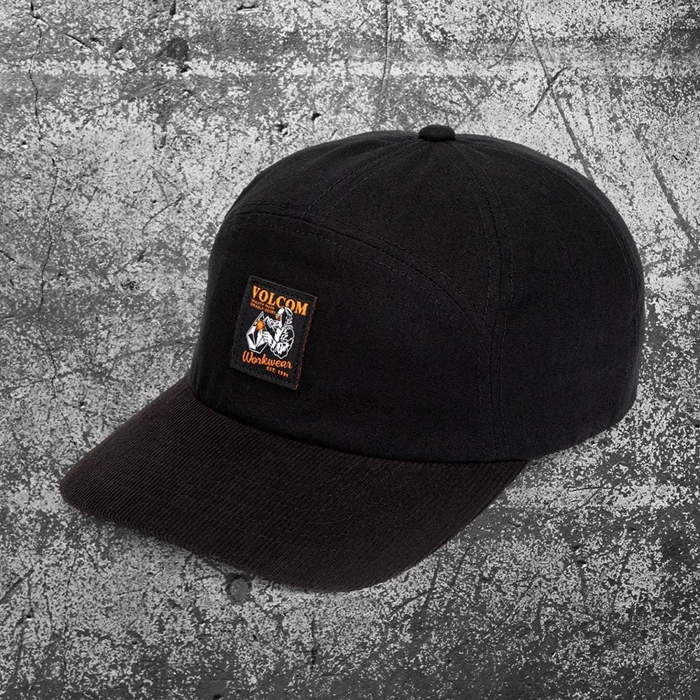 Boné Volcom Aba Curva Workwear Welder ADJ WT25 Preto