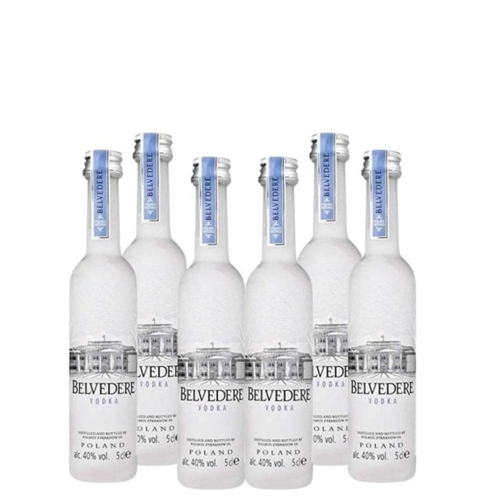 Kit 6 Vodka Belvedere de 50ml