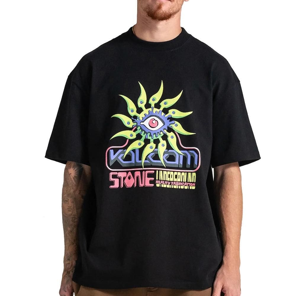 Camiseta Volcom Comfort Reality WT25 Masculina Preto