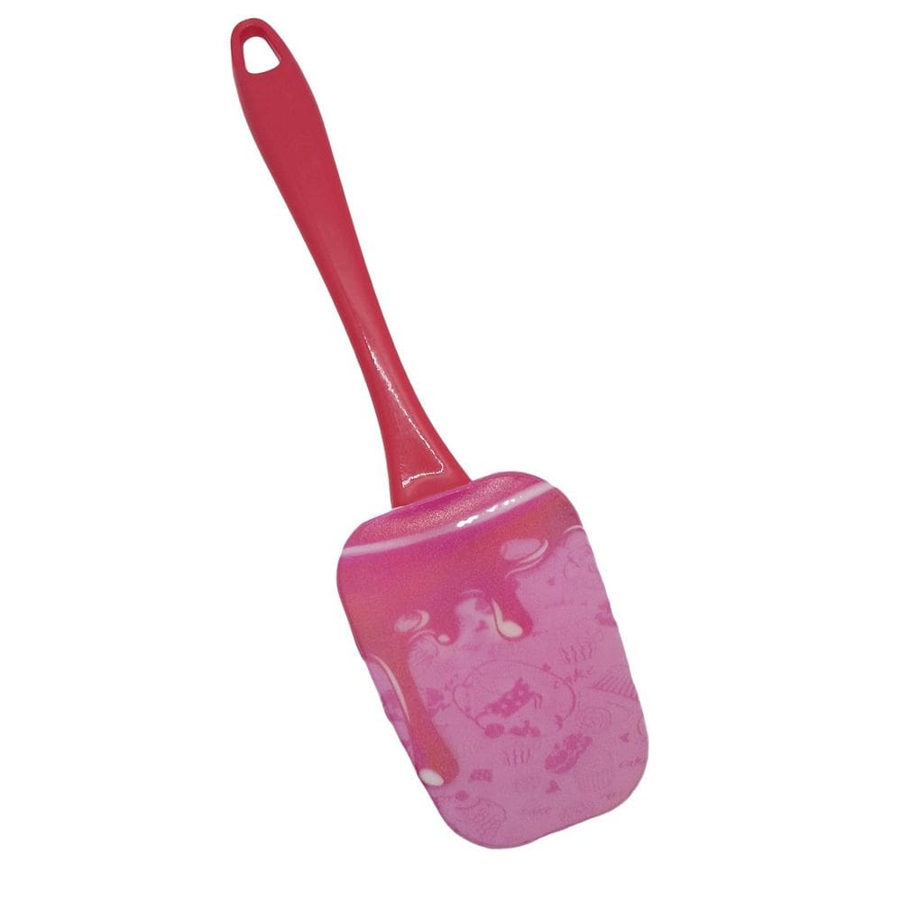 Espátula Em Silicone Multiuso Cabo Acrílico Caldas De Cereja