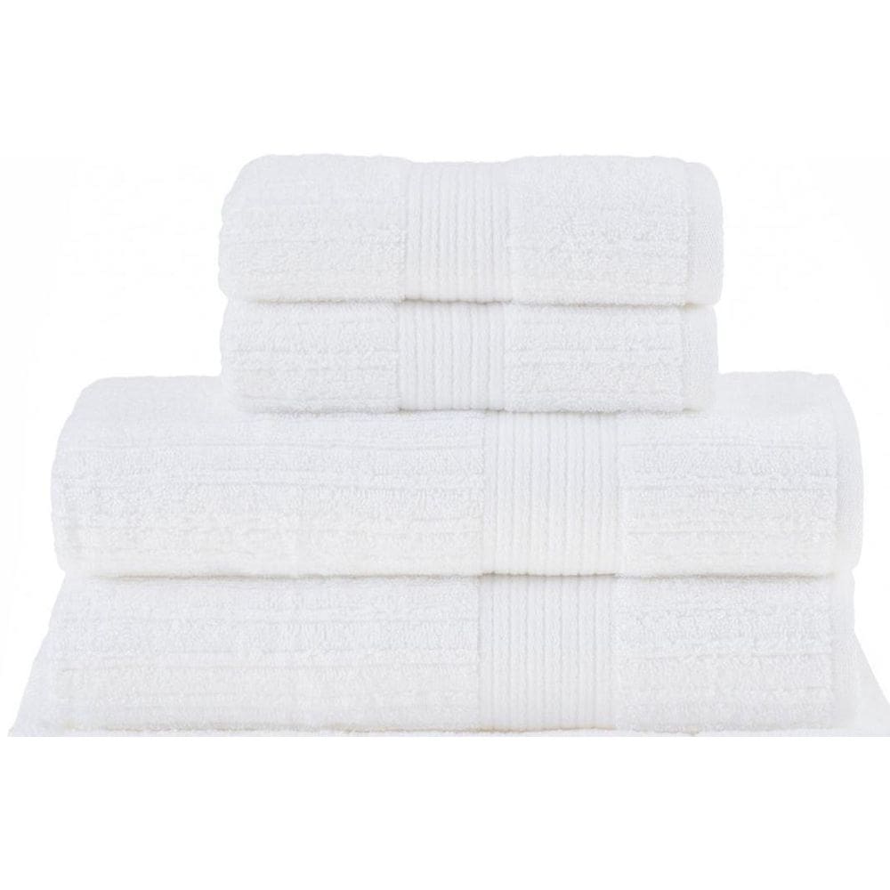 Toalha Banho/Rosto 4 Pçs Fio Penteado Buddemeyer Branco