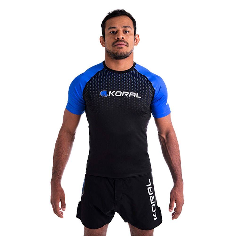 Rash Guard Competition Azul Manga Curta Koral