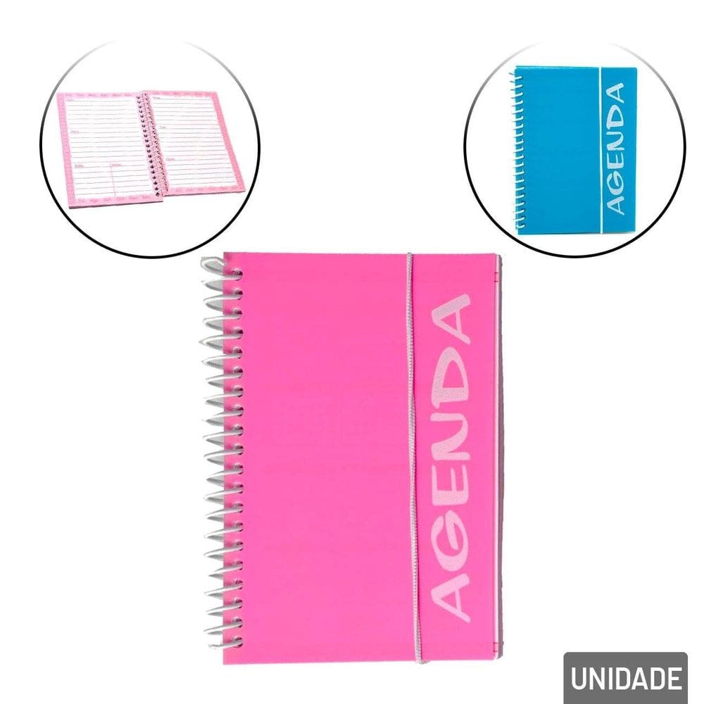 Agenda Permanente 120 FL Espiral Lisa Color