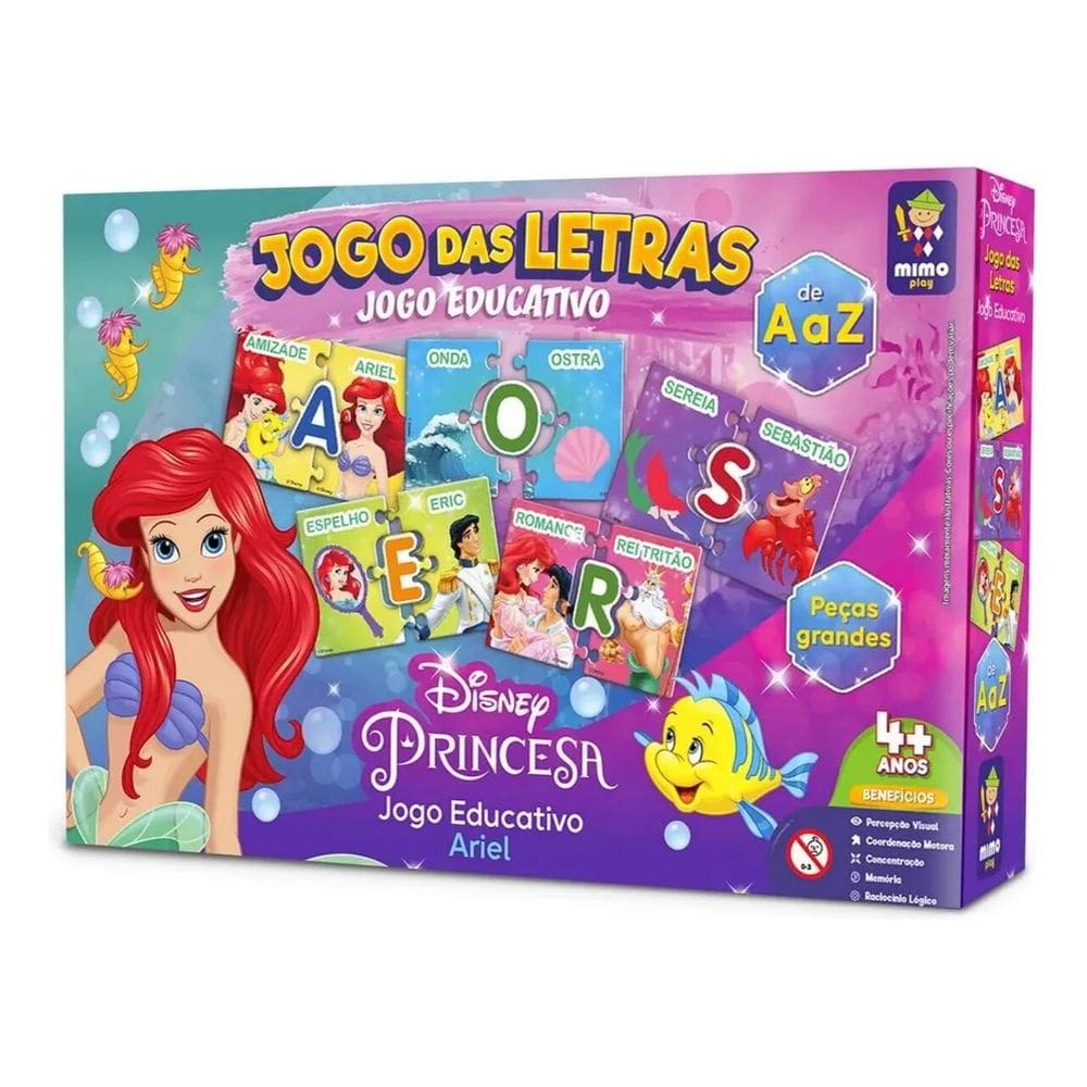 Jogo Das Letras Ariel Educativo Infantil Mimo - 2016