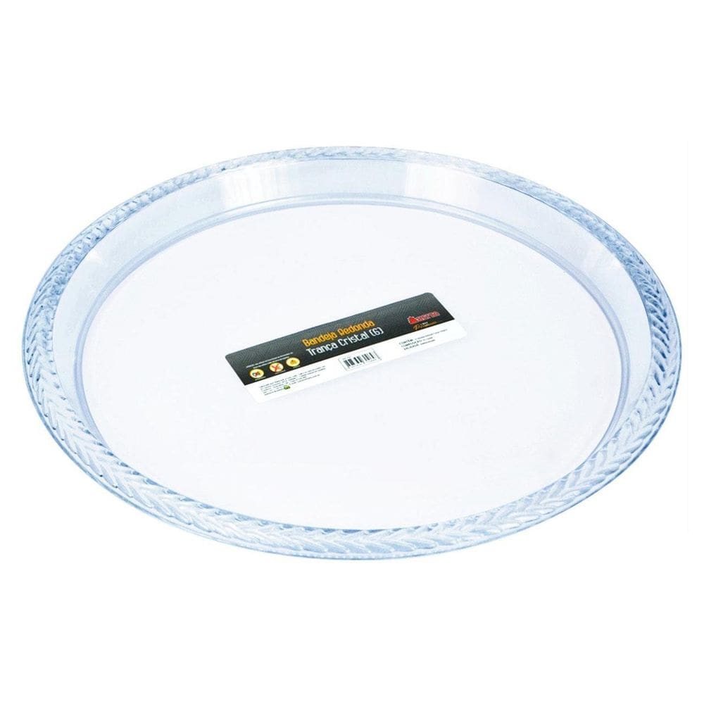 Bandeja de Acrílico 29x29cm Redonda Premium