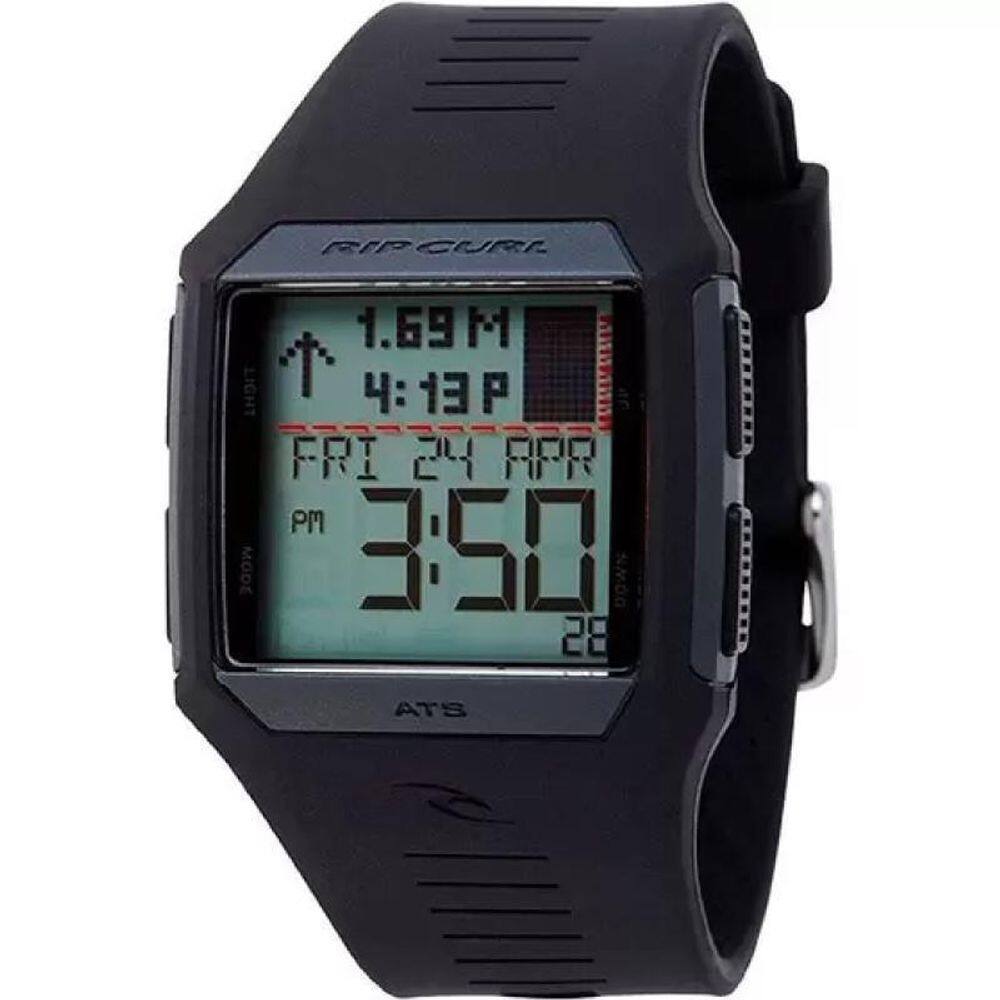 Relógio Rip Curl Rifles Tide Black A1119 Tábua De Maré