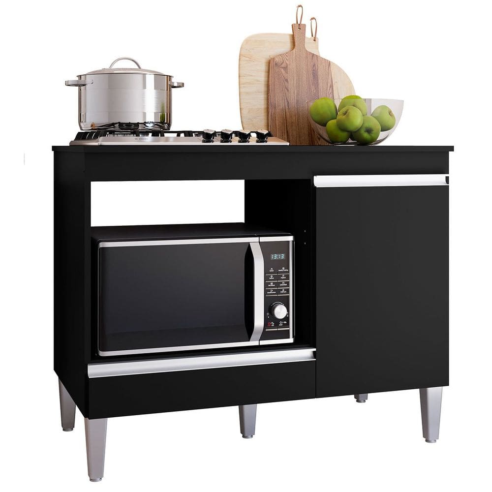 Balcão Para Cooktop 1 Porta 1 Gaveta com Tampo Cátia