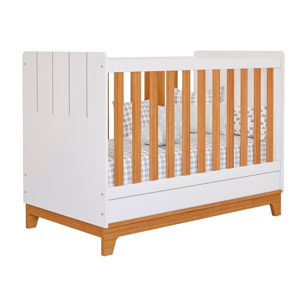 Berço Mini Cama Biscoito com Regulagem de Altura e Pés Fixo