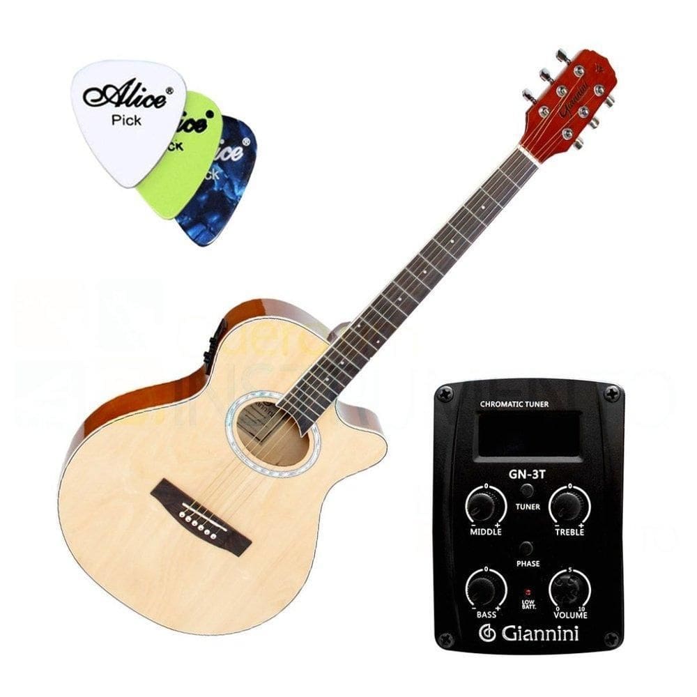 Violão Giannini Elétrico Gsf-1D Ceq Ng