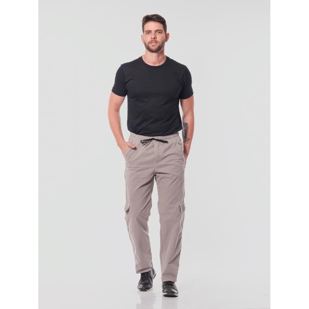 Calça Sarja 7902 Cinza [F075]