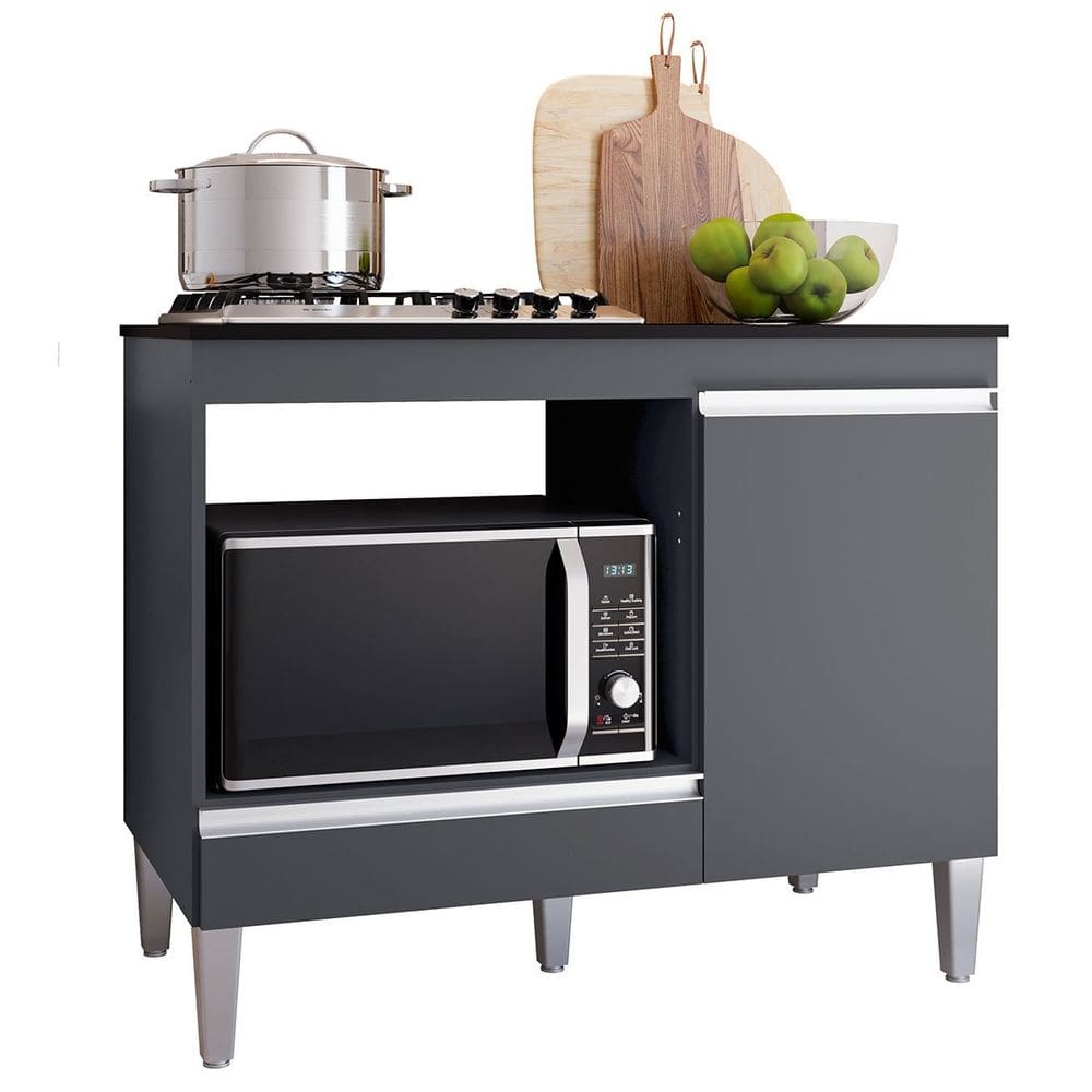 Balcão Para Cooktop 1 Porta 1 Gaveta com Tampo Cátia