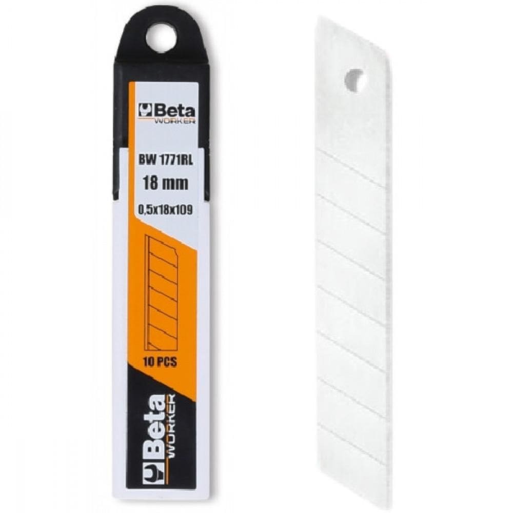 Lâmina Estilete 18Mm 10 Unidades Com Estojo Bw 1771Rl Beta
