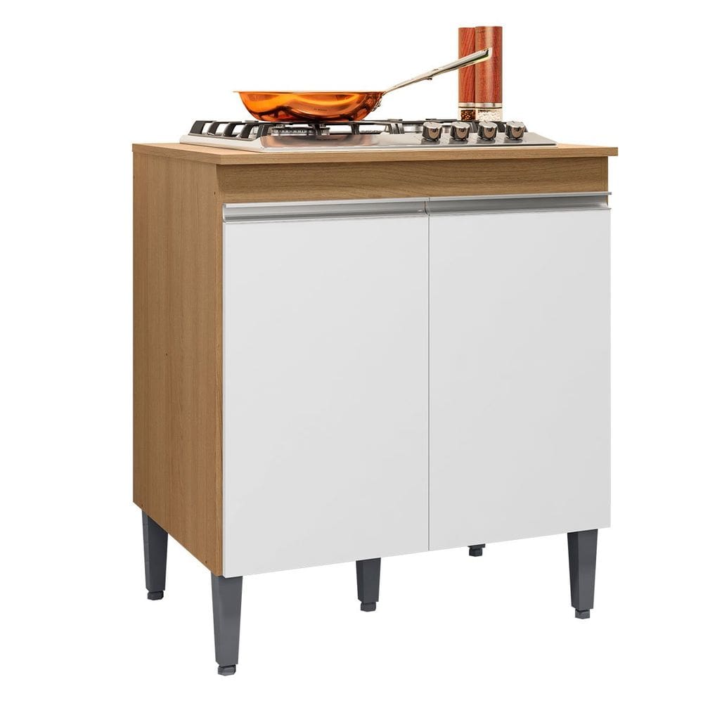 Balcão para Cooktop com Tampo 4 ou 5 Bocas 2 Portas Adriana