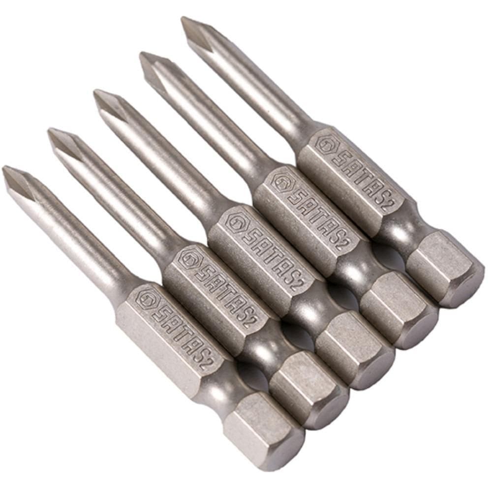 Jogo De Bits Philips Ph2X50Mm 1/4Pol 5 Peças St59323St Sata
