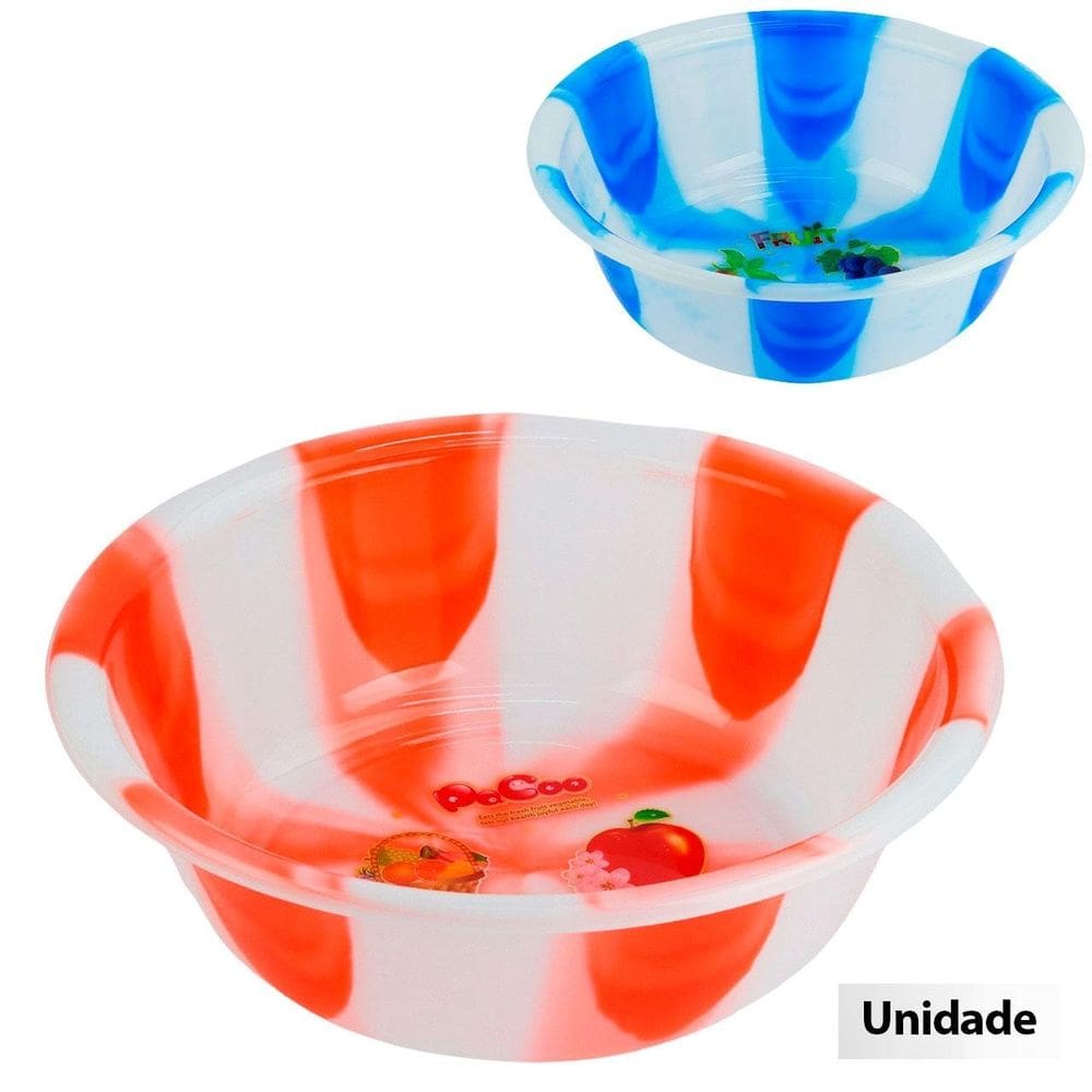 Bacia de Plástico 8L 40cm Color Cozinha