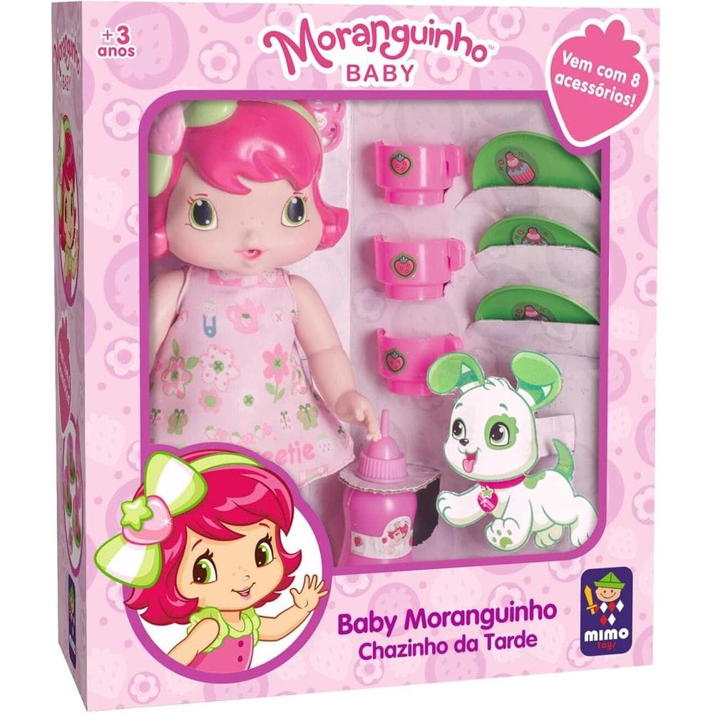 Boneca Baby Moranguinho 30 Cm Chazinho Da Tarde Mimo - 4003