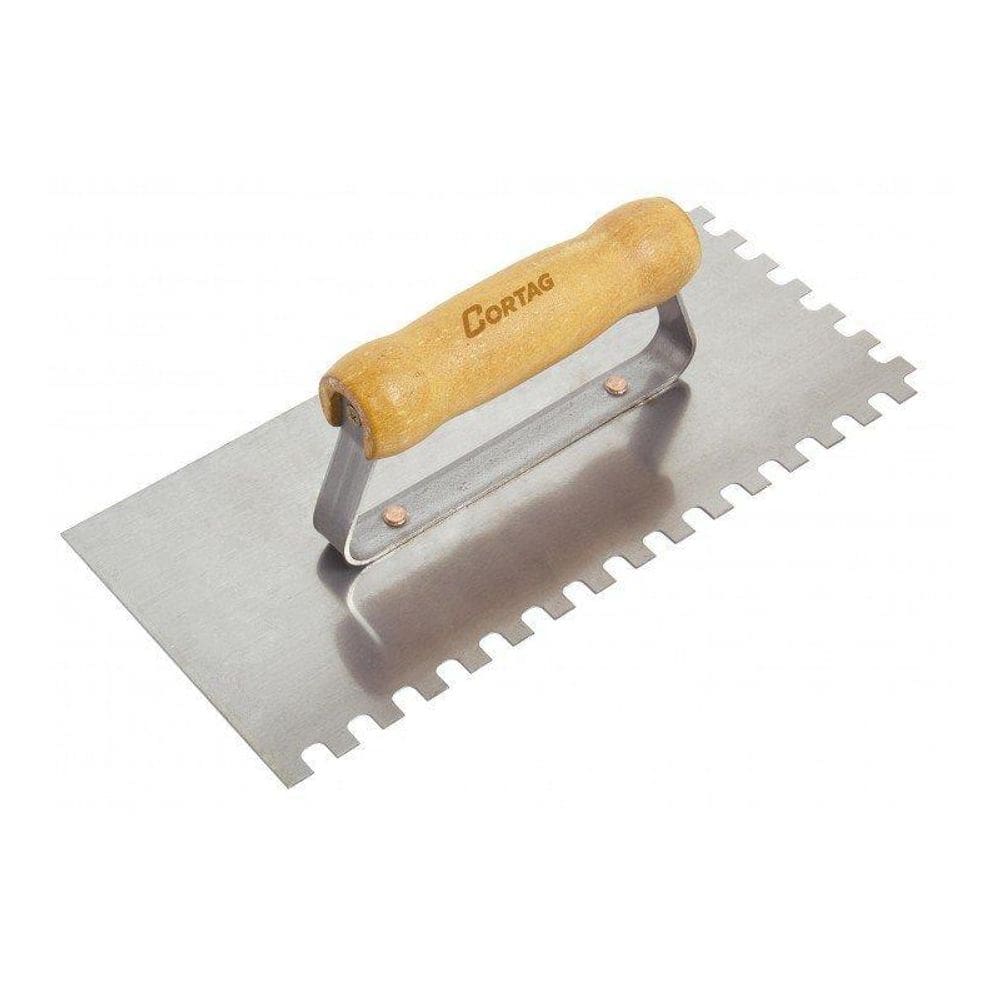 Desempenadeira De Aco Dentada Cortag 8X8Mm