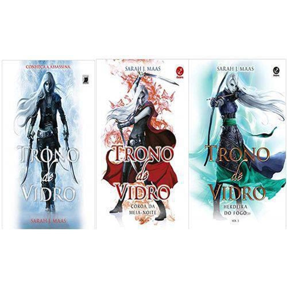Kit Trono De Vidro Volumes 1 2 3 Sarah J. Maas