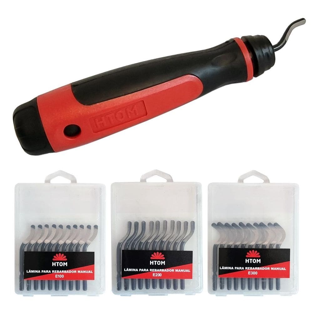 Kit Rebarbador Escareador 33 Lâminas Hss Profissional Htom