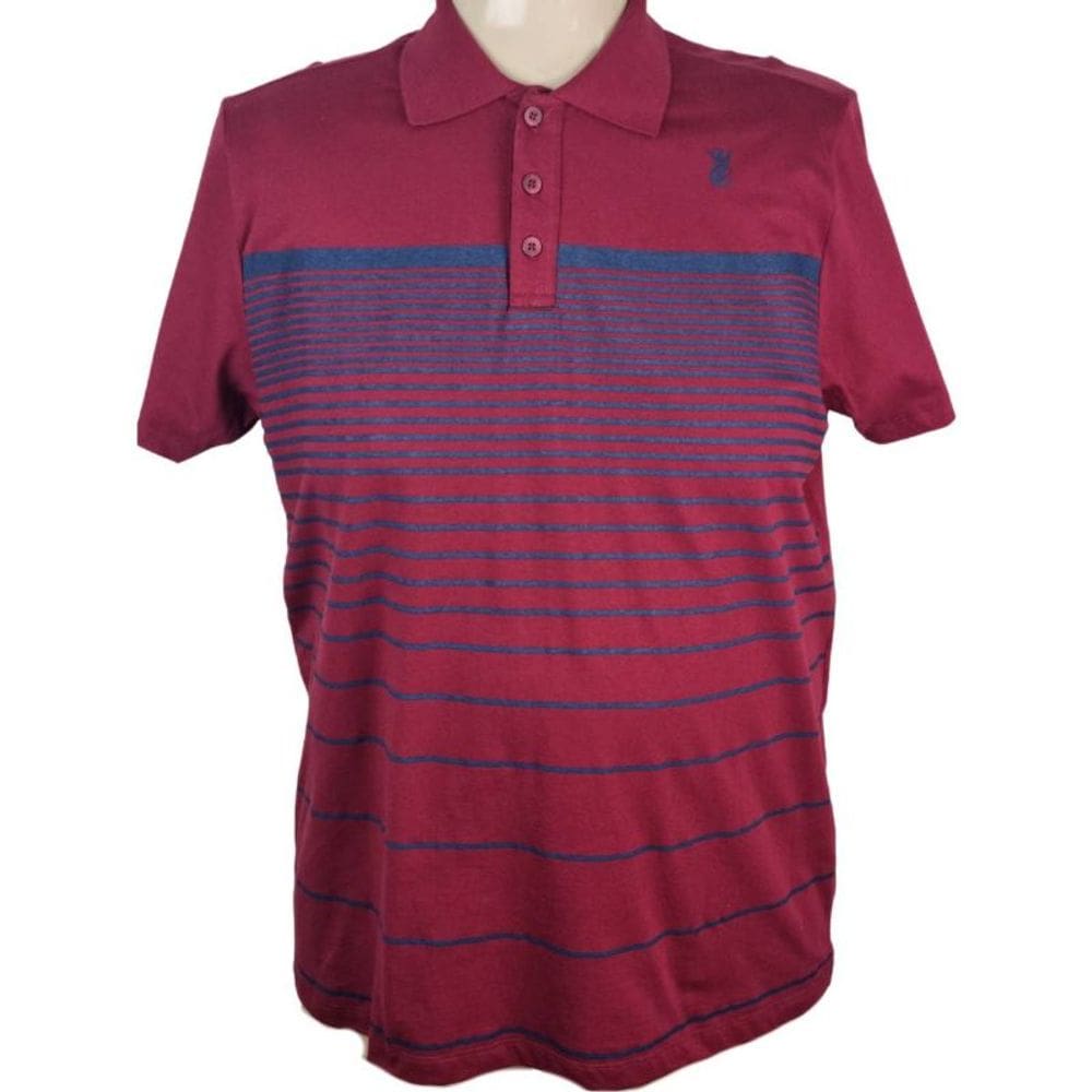 Camiseta Polo Masculina Contra Regra MC Marsala
