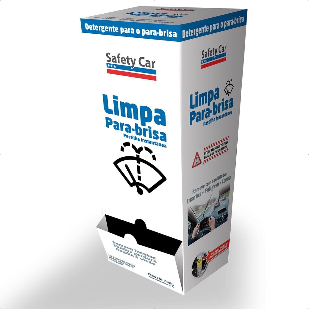 Limpa Para-Brisa em Pastilhas Safety Car 50 unidades