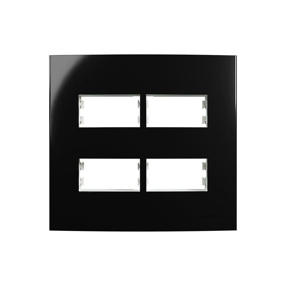 Placa Com Suporte Margirius Sleek 4X4 P4 Módulos Horizontais