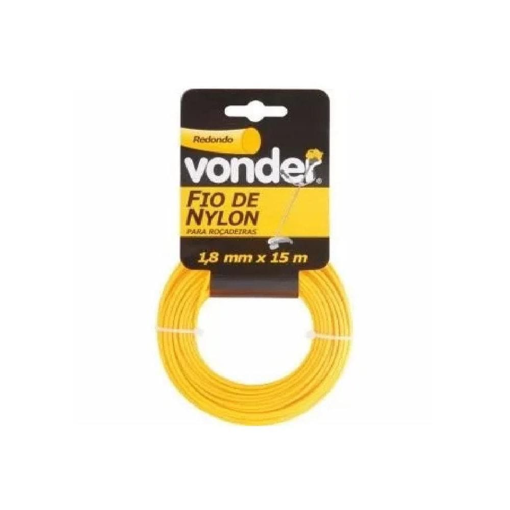 Fio De Nylon 16Mm X 15M Redondo - Vonder 3373160015