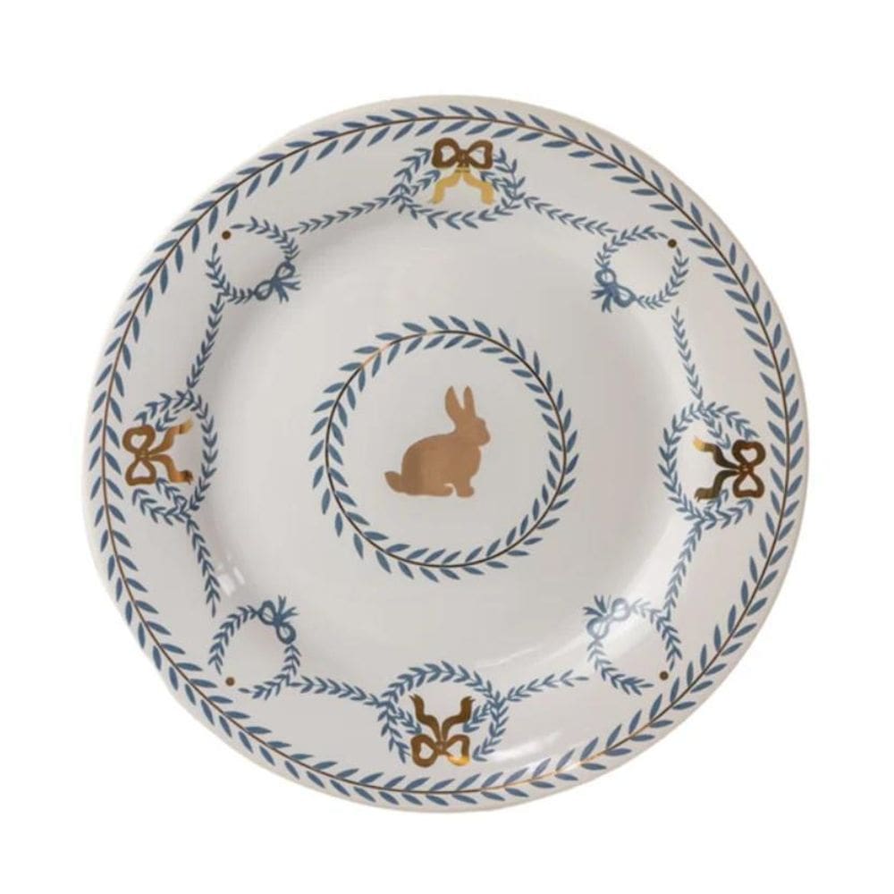 Jogo De Pratos Sobremesa Coelho Gold Luiz Salvador 6Uni