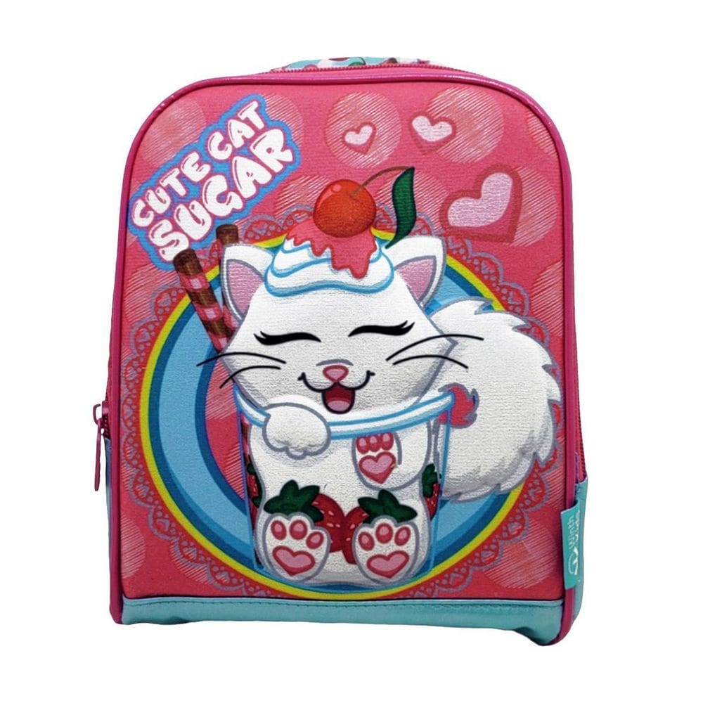 Lancheira Escolar Rocie Cute Cat Sugar Gatinha Alças
