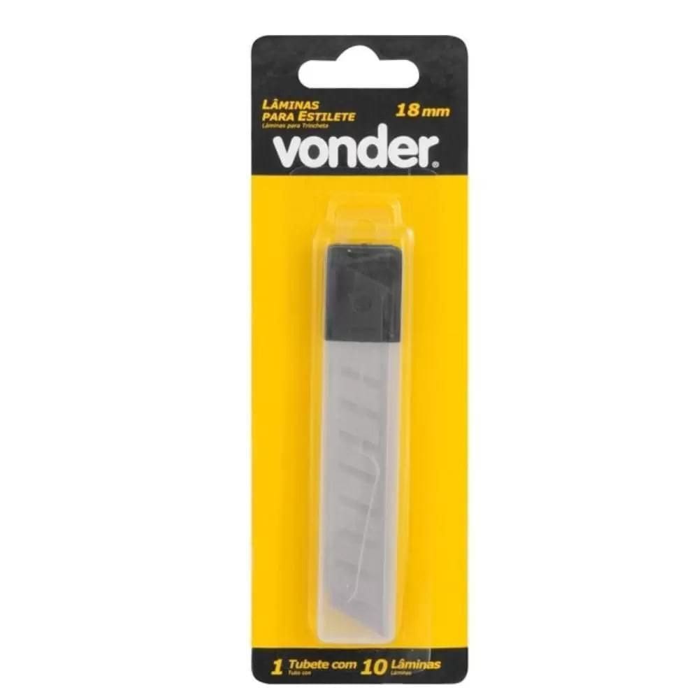 Lâmina Para Estilete 18 Mm, Blister, Vonder