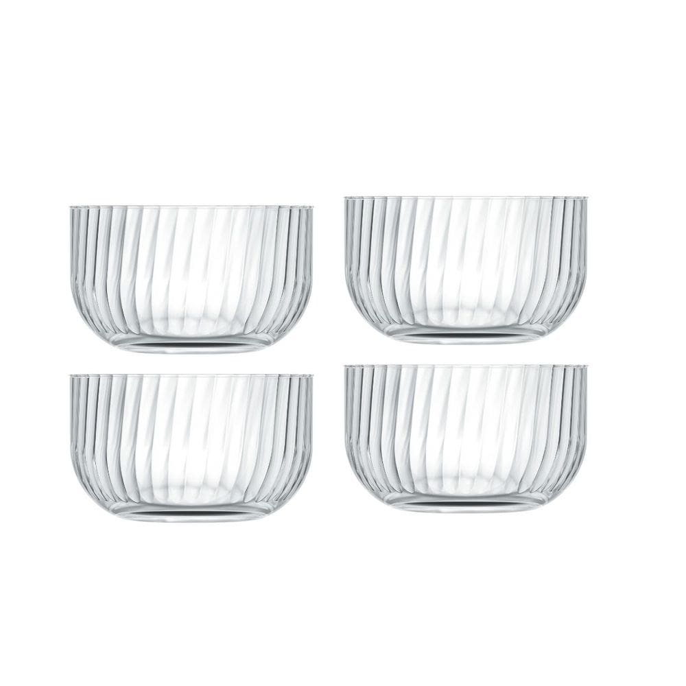 Jogo de Bowls Sobremesa Fiore Vidro Nadir 475ml Kit 4 Peças