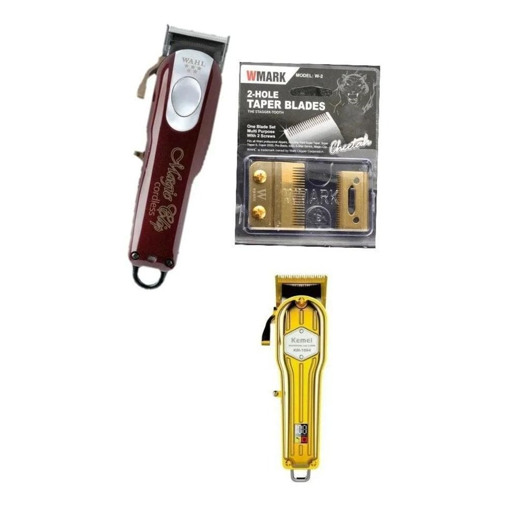 Lamina Fade Dourada Serrilhada Para Maquina De Cortar Cabelo