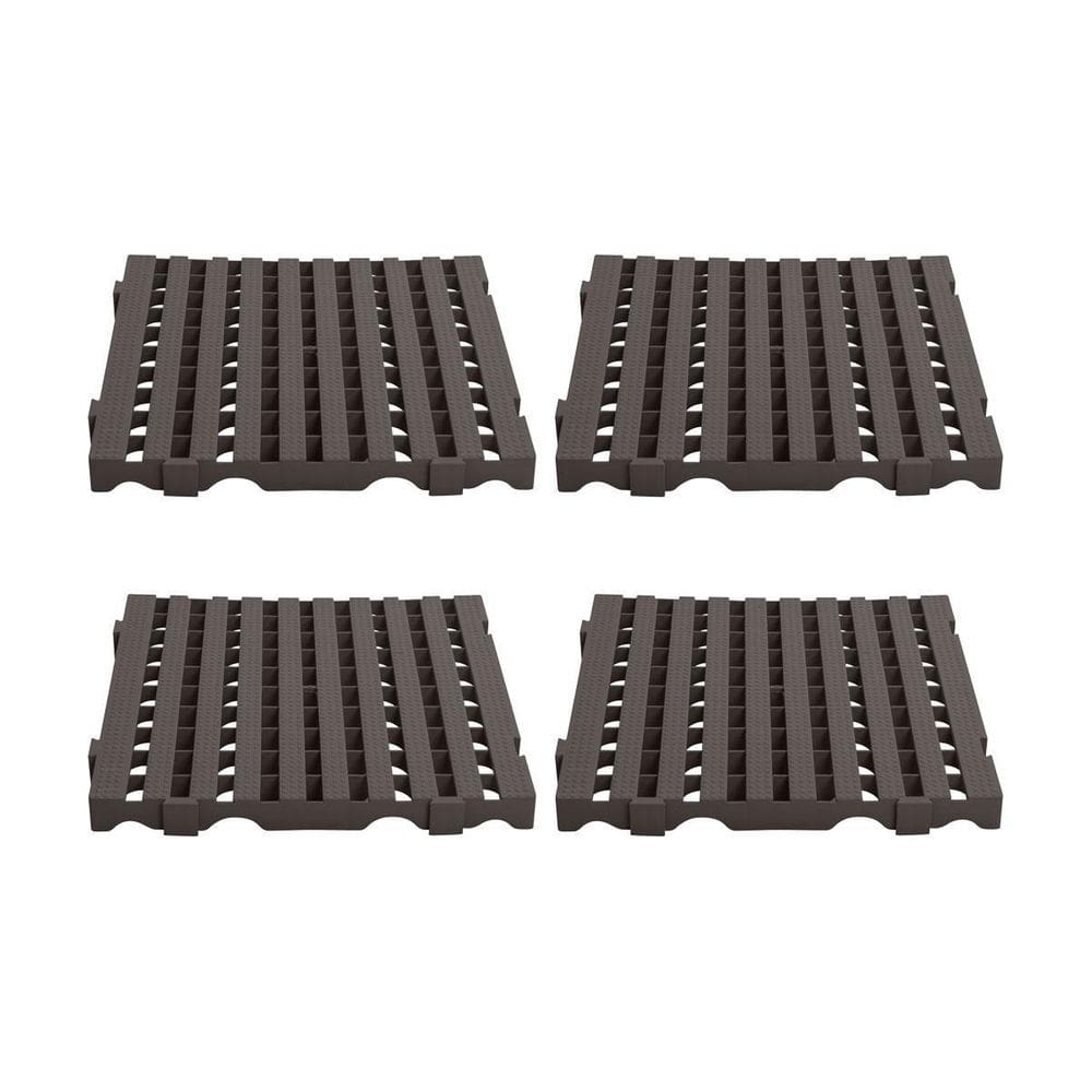 Estrado Piso Plástico 4 Un = 1M 4,5X50X50 Preto Della Plast
