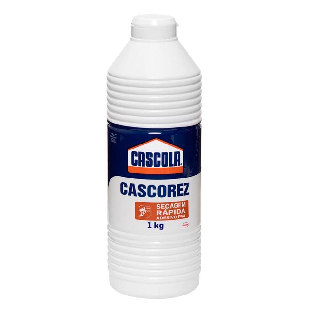 Cola Branca Adesiva Cascola Seca Rápido Madeira Multiuso 1Kg