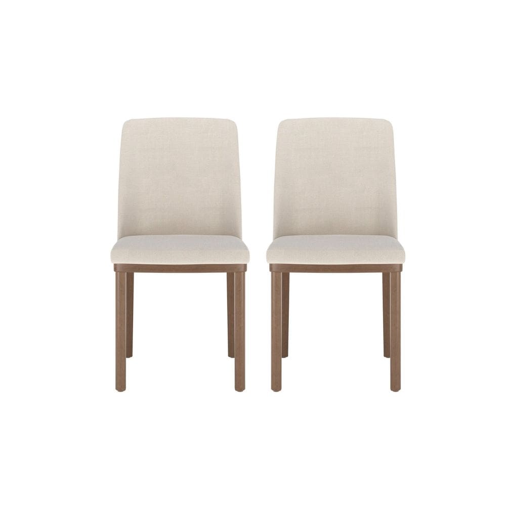 Conjunto 2 Cadeiras para Sala de Jantar Kalina - caixa com 2 Unidade - Natural