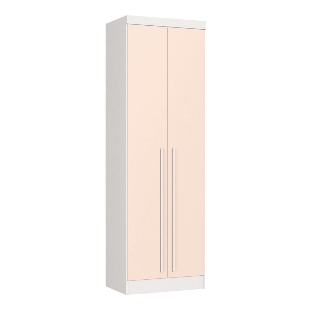 Guarda-roupa Modulado 2 Portas Infinity Branco Line/ Blush Line
