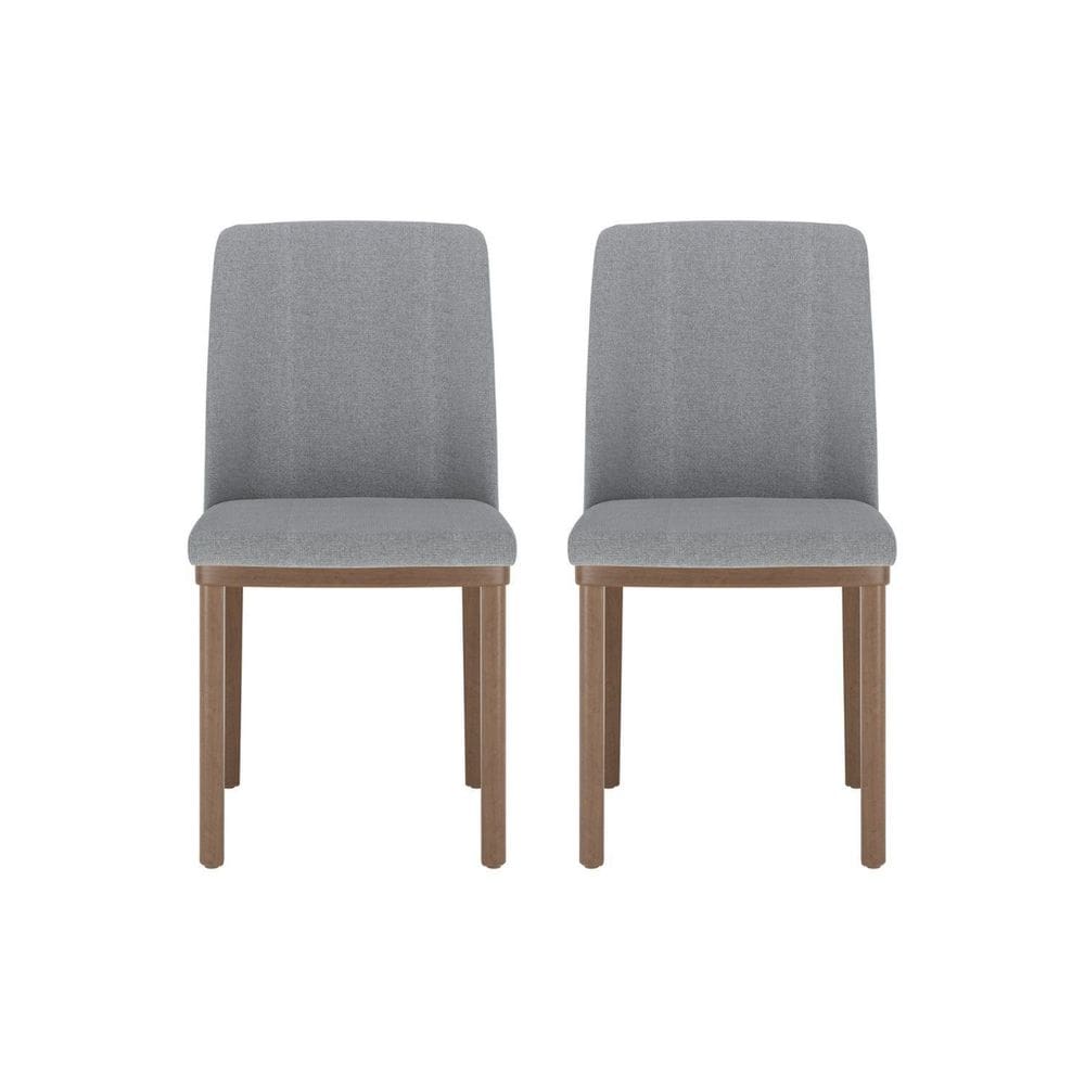 Conjunto 2 Cadeiras para Sala de Jantar Kalina - caixa com 2 Unidade - Natural