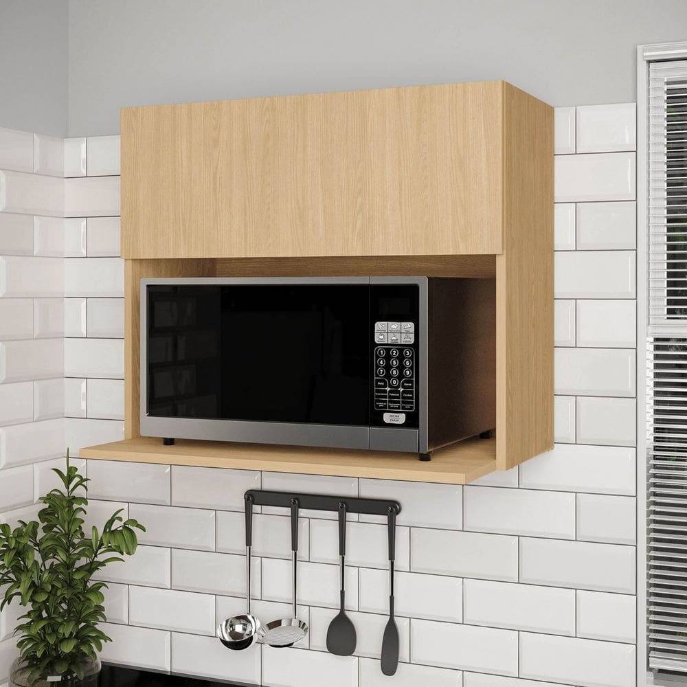 Armário Aéreo Microondas 70cm Nara Cabecasa Madeiramadeira Avena