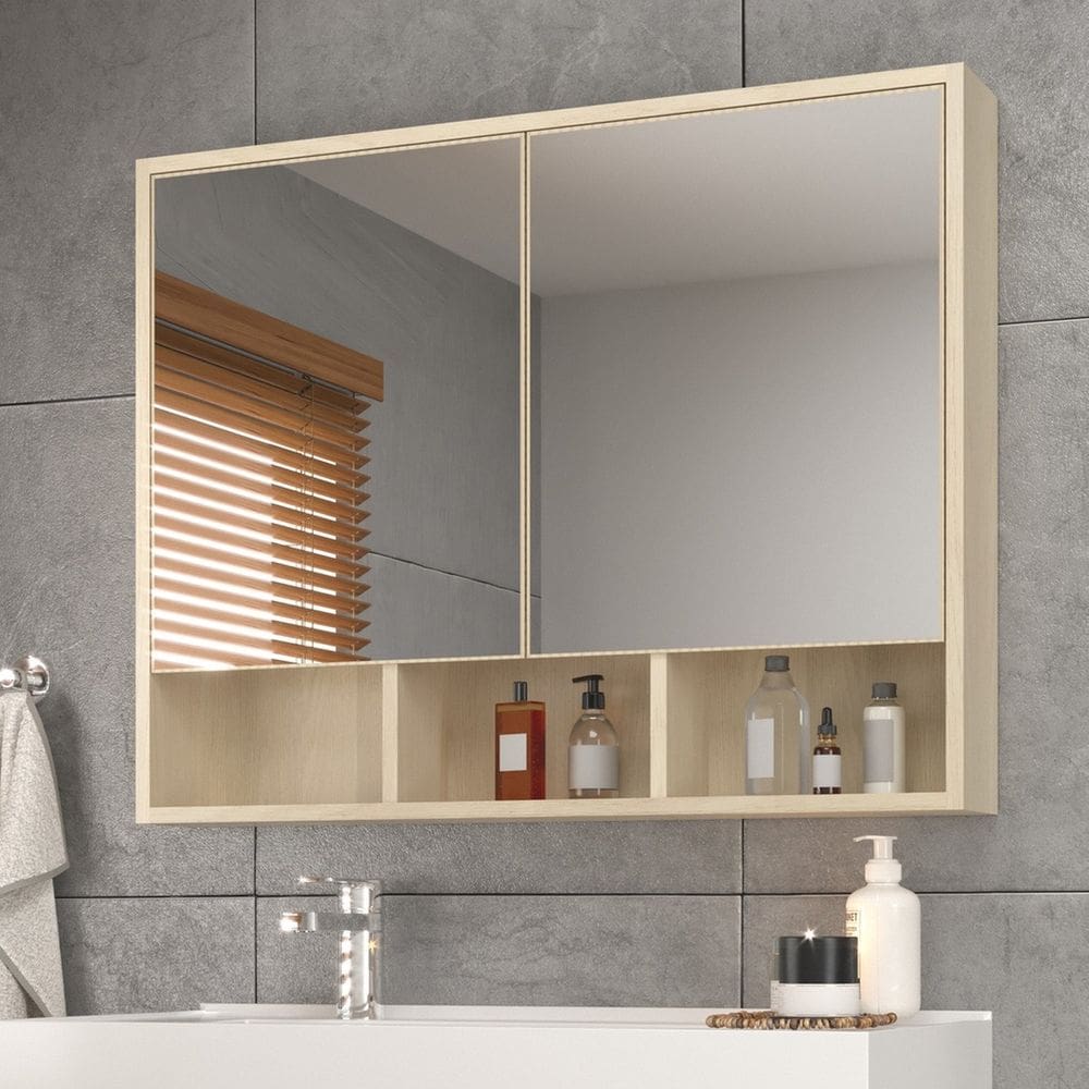 Espelheira para Banheiro 80cm X 68cm Orla Carvalho